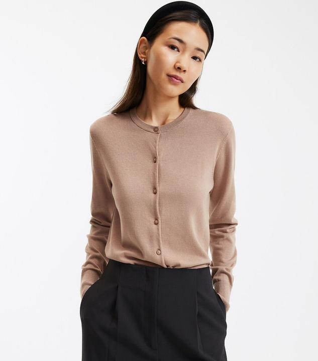 Image du produit La Redoute Collections Cardigan à encolure arrondie (38)