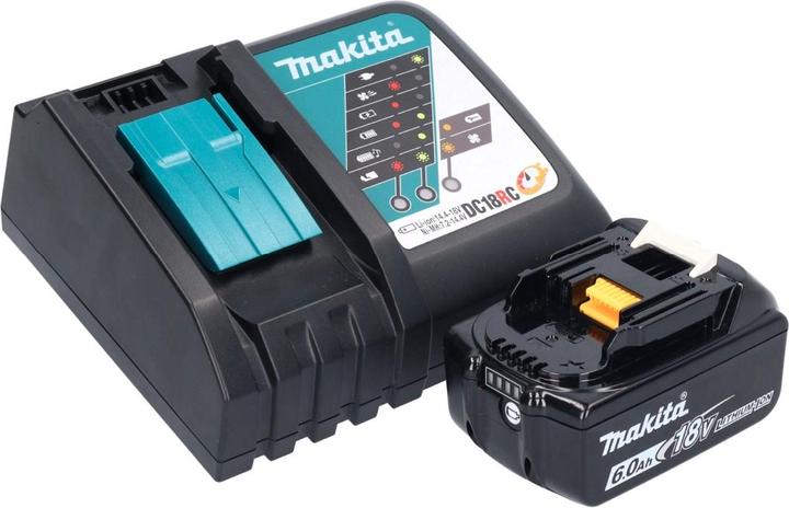 Image du produit Makita DMR055RG1 Radio sans fil FM 18V avec lanterne 360° + 1x Batterie 6,0Ah + Chargeur (FM, AM)
