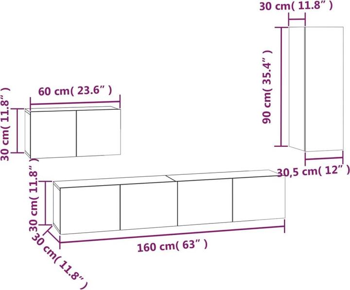 Immagine prodotto VidaXL Arian (80 x 30 x 30 cm)