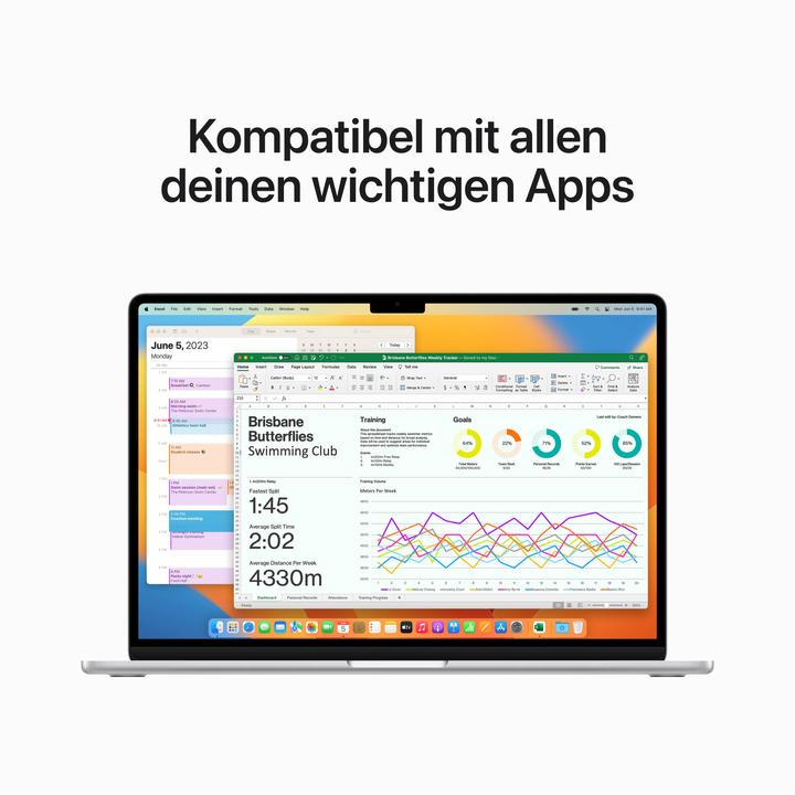 Image du produit Apple MacBook Air - 2023 (15", M2, 8 Go, 256 Go, DE)