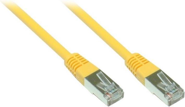 Actual product image Varia Patch Cable Cat. 5e - 5 m, F/UTP, yellow (CAT5e, 5 m)