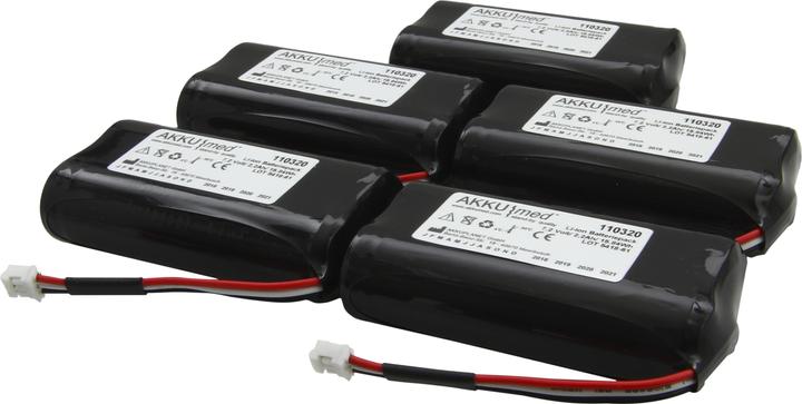 AccuCell Battery suitable for Fresenius infusion pump Volumat Agilia - 179033-R2 - 5-pack (5 pcs., Device specific, 2200 mAh)