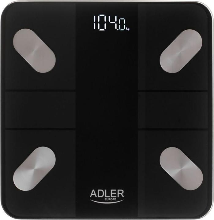 Image du produit Adler Smart Bathroom Scale | AD 8186b | Poids maximum (capacité) 180 kg | Précision 100 g | Indice de (180 kg)