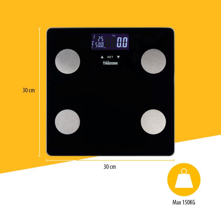 Produktbild Tristar WG-2442 Körperanalysewaage Wägebereich (max.) (150 kg)