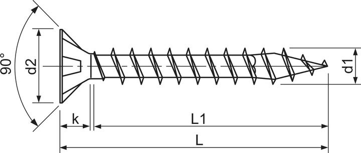 Produktbild Spax Universalschrauben 3 x 25 mm, 200 Stück (200 Schrauben pro Stück)