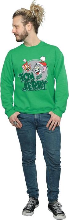 Actual product image Tom & Jerry Mens Christmas Greetings Sweatshirt (XXL)