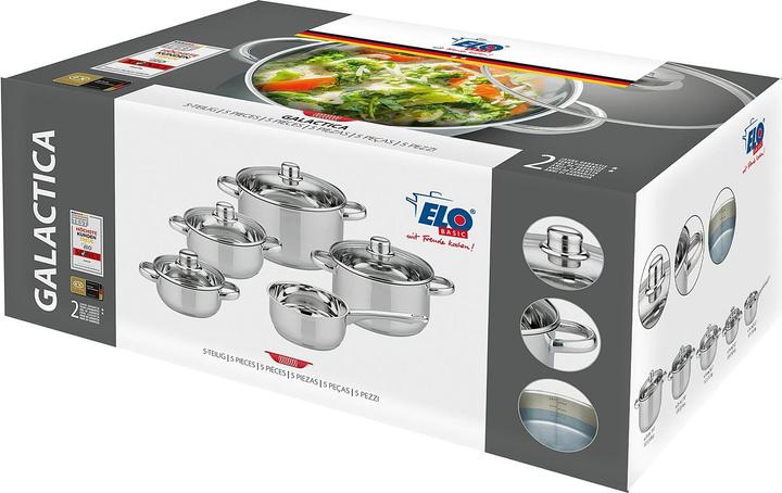 Productafbeelding ELO Topfset Galactica ES 5tlg (16 cm, Steelpan, Roestvrij staal)