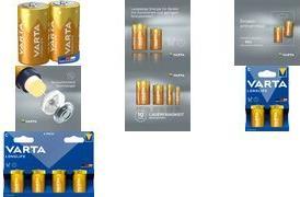 Produktbild Varta Longlife C 4er Bli (4 Stk., C, 7600 mAh)