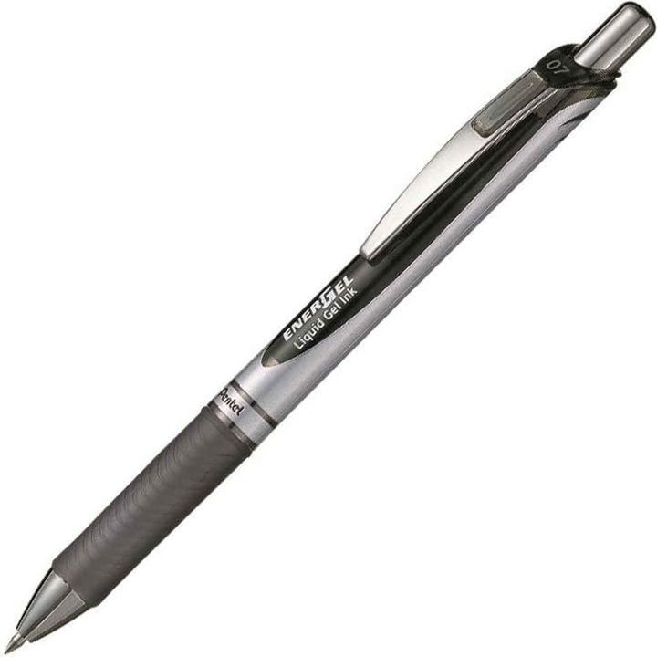 Actual product image Pentel EnerGel Xm (Black, Silver, 1 x)