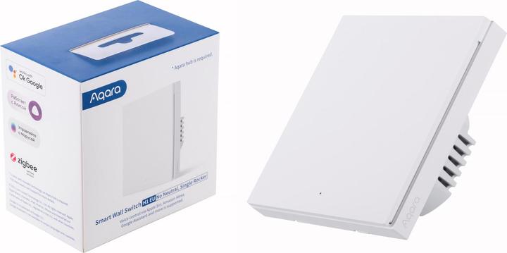 Produktbild Xiaomi Smart Wall Switch H1 Weiss No Neutral, Single Rocker (Zigbee)