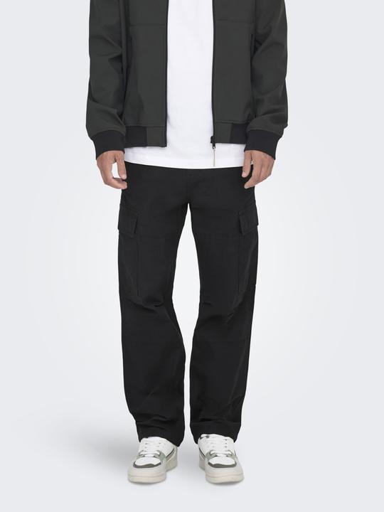 Immagine prodotto Only & Sons Pantaloni cargo elasticizzati a vita media dal taglio loose fit Pantaloni (W31/L32)