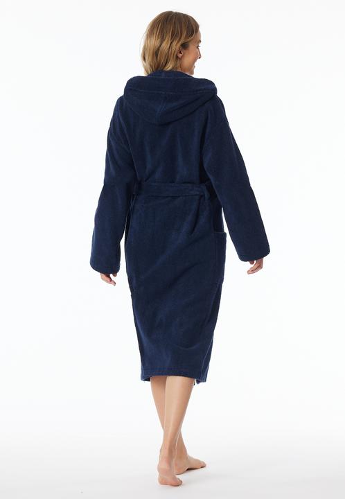 Actual product image Schiesser Essentials bathrobe with hood (S)