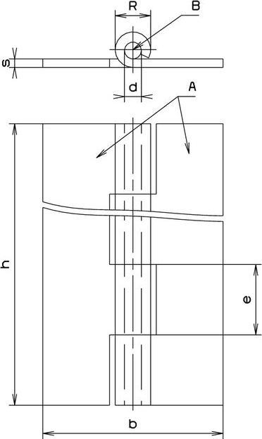Immagine prodotto Cerniera a barra in acciaio inox non perforata 2 m
