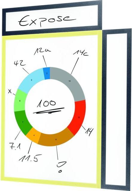 Immagine prodotto Franken Tasca magnetica / portadocumenti, DIN A3, blu, in pellicola rigida, opaca, a prova di documento (A3)