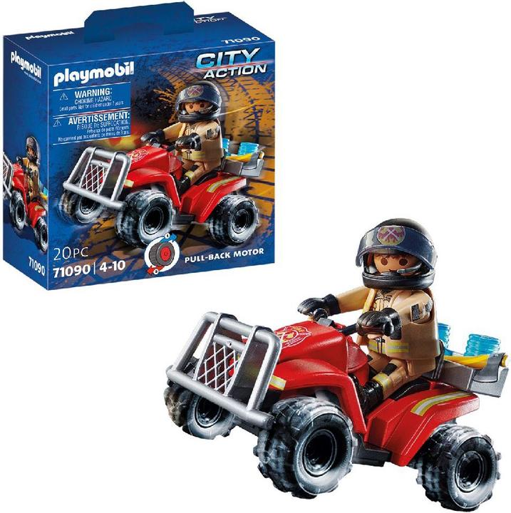 Immagine prodotto Playmobil Quad di velocità dei vigili del fuoco (71090, Playmobil Città d'azione)