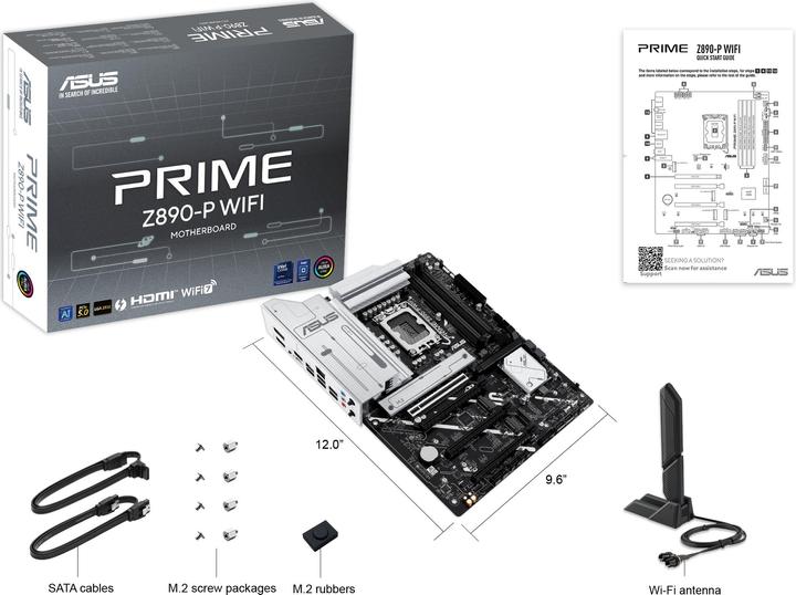 Image du produit ASUS PRIME Z890-P WIFI (LGA 1851, Intel Z890, ATX)