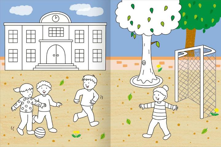 Actual product image the big colouring book - Football