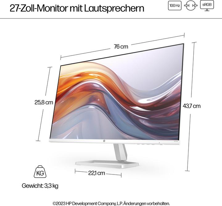 Actual product image HP Series 5 527 (1920 x 1080 pixels, 27")