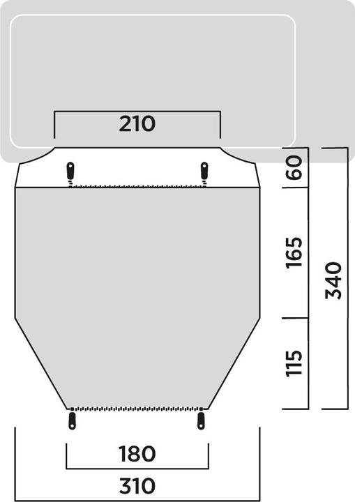 Actual product image Easy Camp Shamrock awning (Awning, 8.70 kg, 1 person)