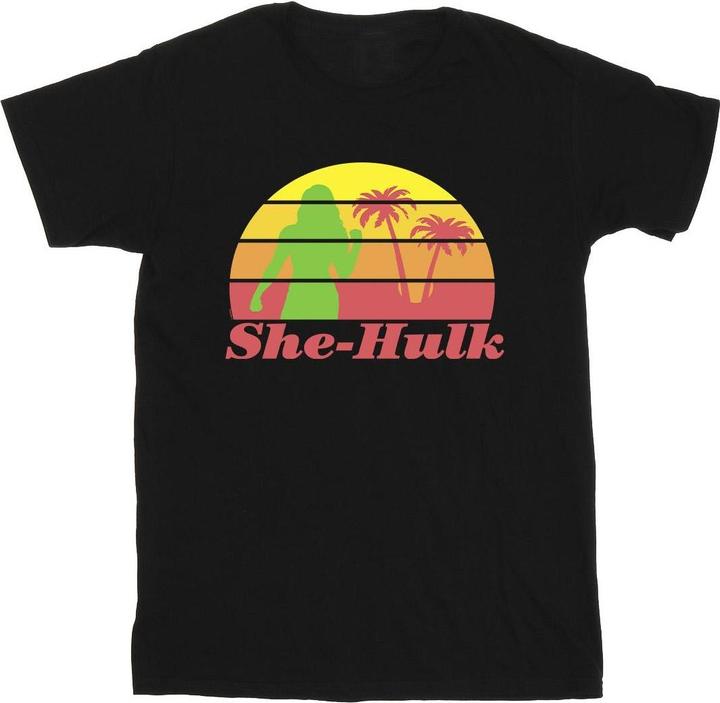 Actual product image Mens She-Hulk: Attorney At Law Sunset Flex T-Shirt (XL)