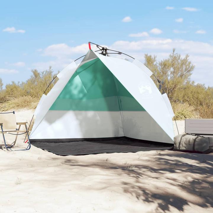 Produktbild VidaXL Strandzelt Seegrün Quick Release Wasserdicht (Strandzelt + Strandmuschel, 1.10 kg)