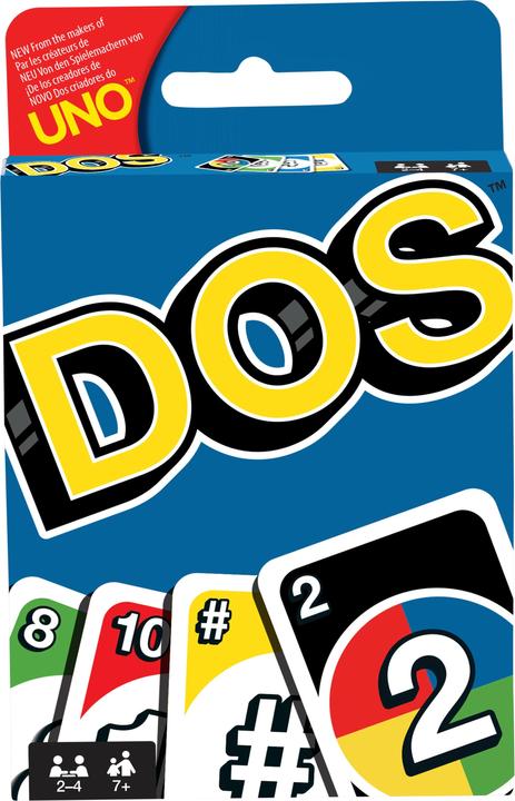 Actual product image Mattel Games UNO Dos (English, German, French, Italian)