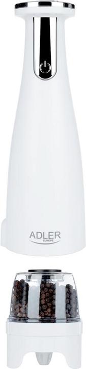Produktbild Adler Electric Salt and pepper grinder AD 4449w 7 W, Housing material ABS plastic, Lithium, Matte White (Diverse Gewürze)