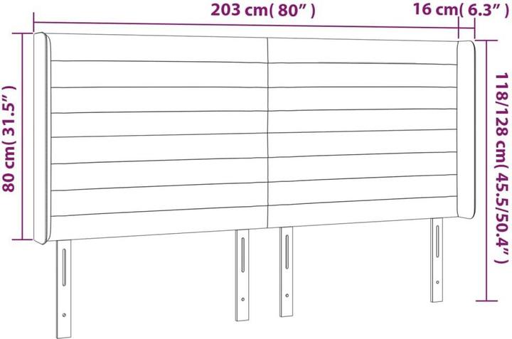 Immagine prodotto VidaXL Kayla (203 x 16 x 128 cm)