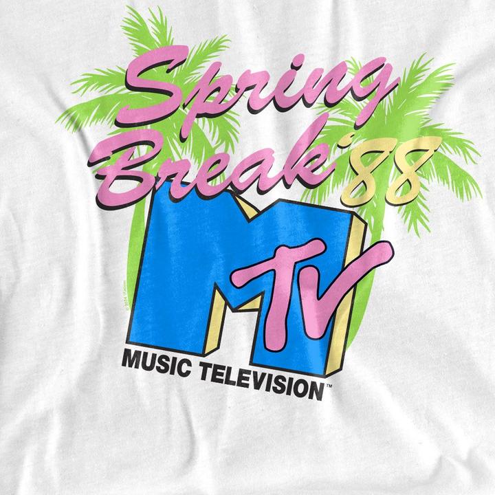 Immagine prodotto MTV Spring Break Maglietta Palme al Neon Adulto Unisex (L)