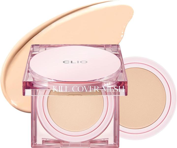 Clio Kill Cover Mesh Glow Cushion Set + Refill (02 Lingerie, 03 Linen, 04 Ginger)