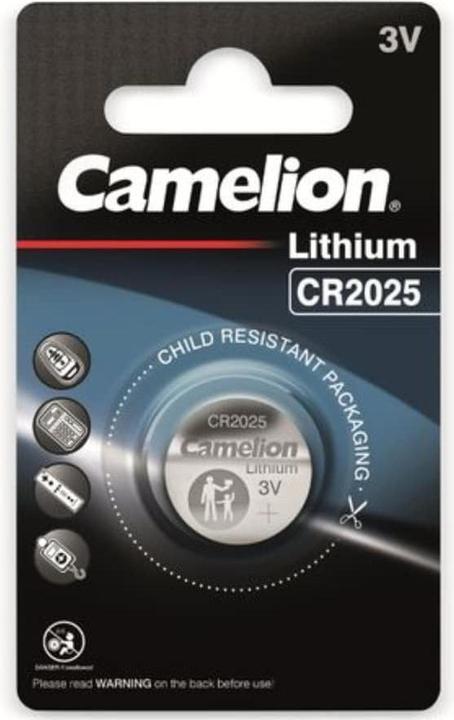 Actual product image Camelion CR2025-BP1 - Disposable battery - CR2025 - Lithium - 3 V - 1 piece(s) - button/coin (1 pcs., CR2025, 150 mAh)
