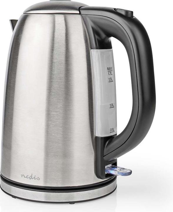 Immagine prodotto Nedis Bollitore - Base girevole a 360° - Elemento riscaldante a scomparsa - Controllo Strix - Protezione (1.70 l, Spina UE)