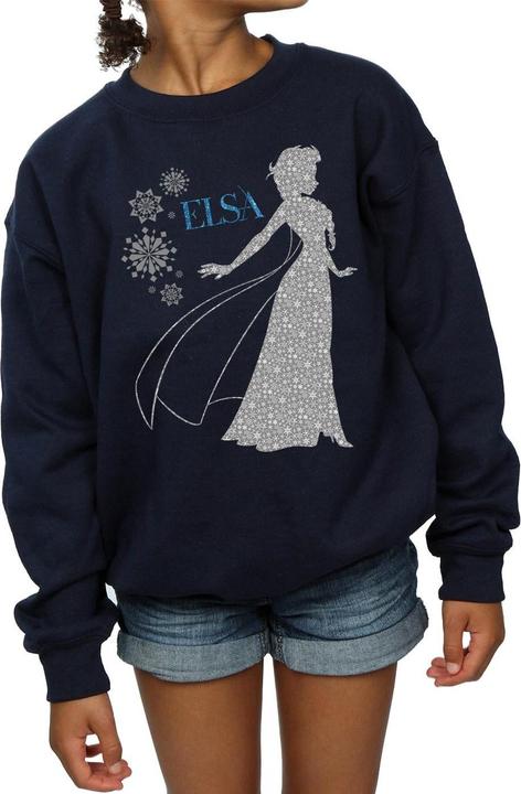 Immagine prodotto Disney Frozen Elsa Christmas Silhouette Felpa Ragazze (116)