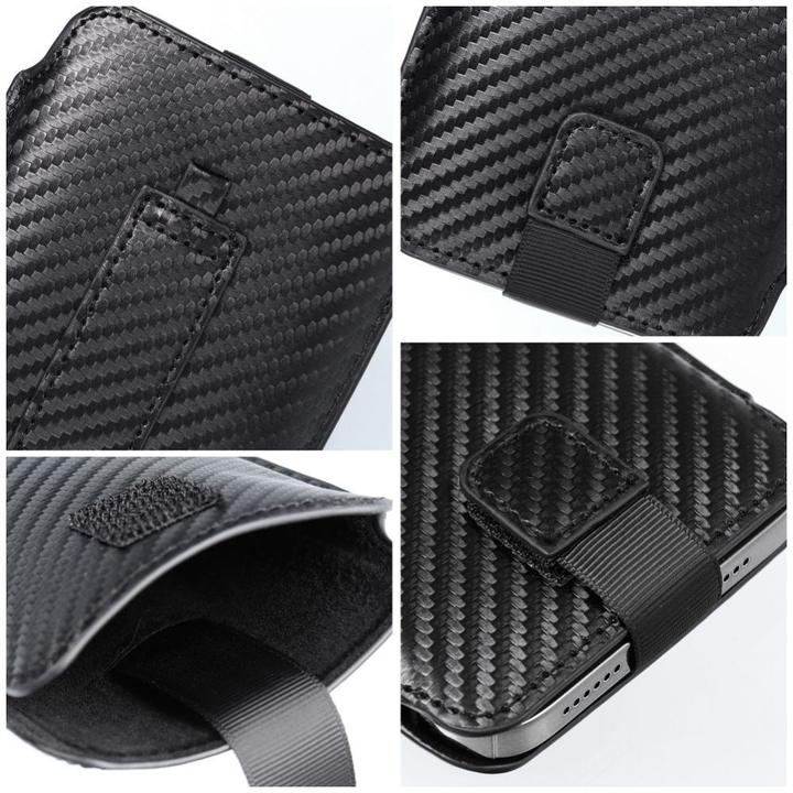 Immagine prodotto Forcell Back panel cover OEM POCKET Carbon Universal Case - Size 02 - for IPHONE IPHONE 5 / 5S / 5SE / 5C (Apple iPhone 5)
