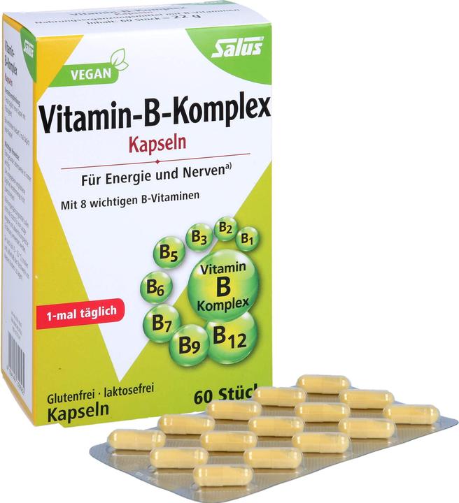 Actual product image Salus Vitamin B Complex Caps (60 Piece, Capsules, 52 g)