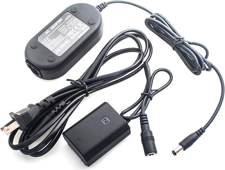 Actual product image Caruba Sony NP FZ100 Full Decoding Dummy Battery + AC PW20 Power Supply (US Standard) (Rechargeable battery)