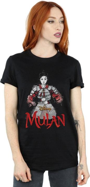 Actual product image Disney Womens/Ladies Mulan Movie Sword Pose Cotton Boyfriend T-Shirt (S)