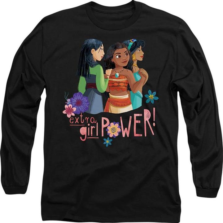 Immagine prodotto Disney Princess Extra Girl Power! Maglietta Mulan Moana Jasmine Adulto Unisex (L)