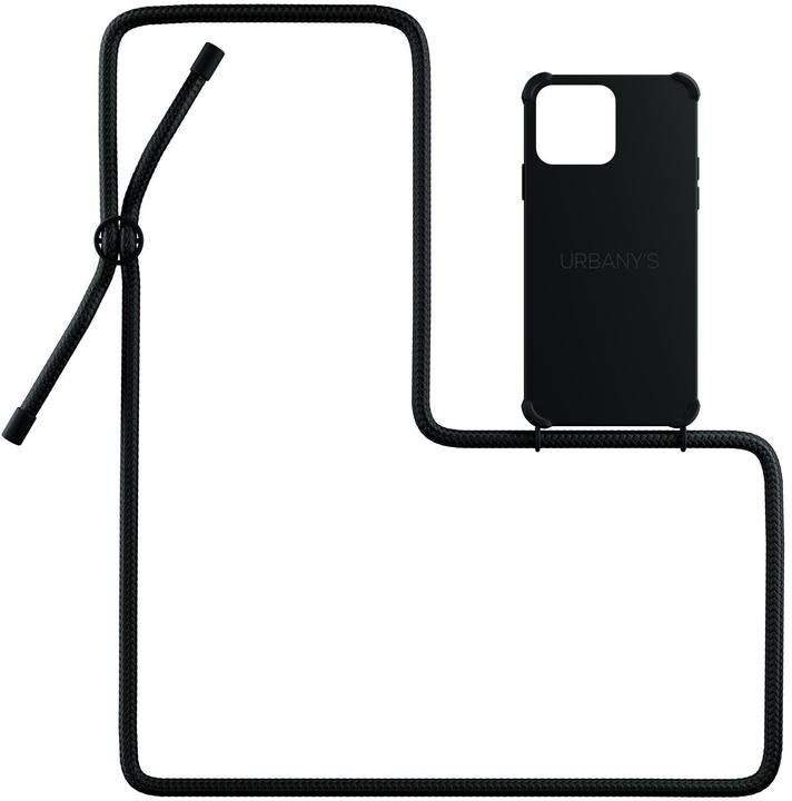 Produktbild Urbany's Necklace-Cover mit Kordel All Black matt (Apple iPhone 14 Pro)