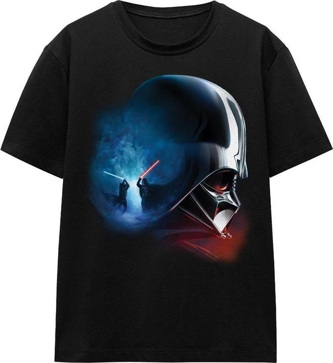 Actual product image Star Wars Unisex Adult Obi Wan Kenobi Vader Poster T-Shirt (XL)