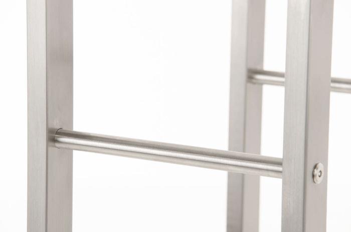 Image du produit CLP Support de bois de chauffage Keri 25x80x100, acier inoxydable (25 x 80 x 100 cm)