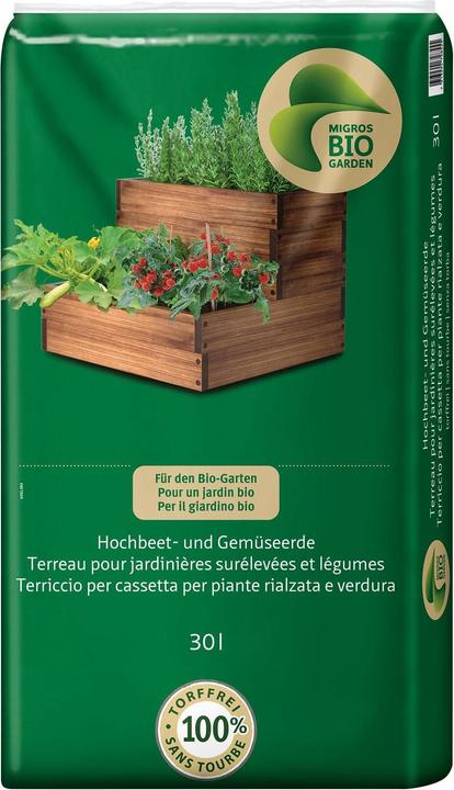Migros-Bio Garden Hochbeet -und Gemüseerde (30 l, Erde ohne Torf)