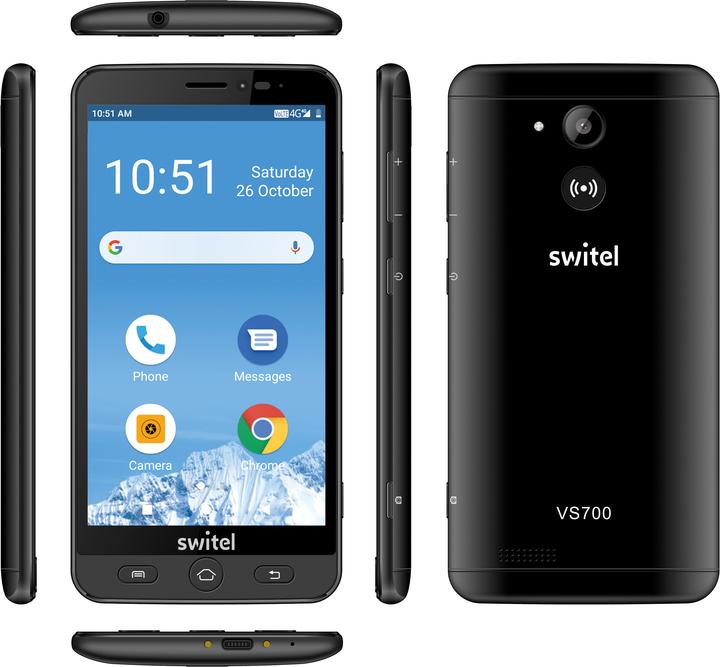 Produktbild Switel VS700 (16 GB, Black, 5.50", Single SIM, 13 Mpx, 4G)