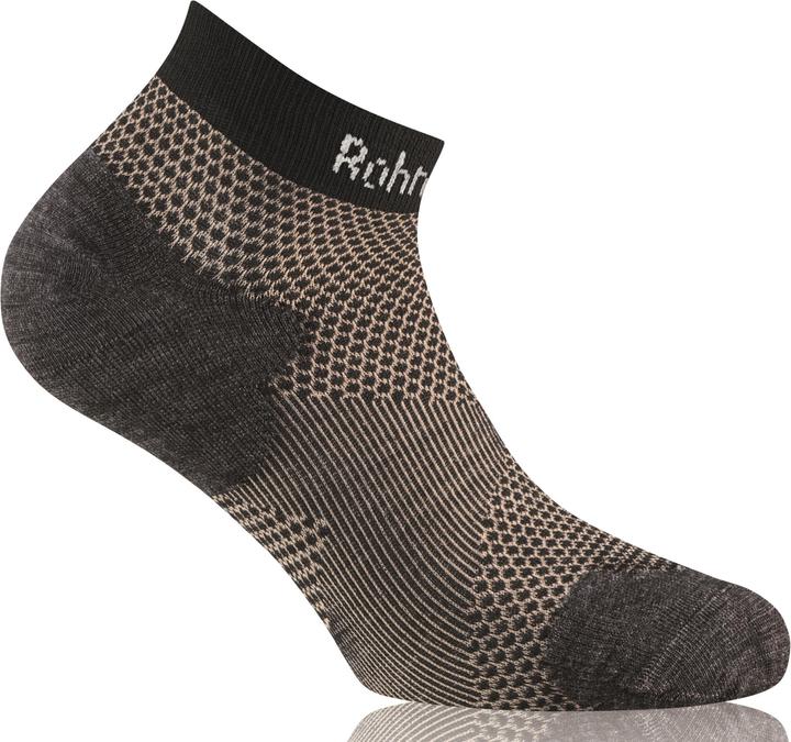 Actual product image Rohner Copper Allsport Sneaker Sports Socks, colour 009 black, size 44-46 (44 - 46)