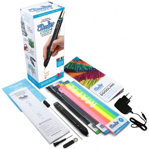 Actual product image 3Doodler Create Filament Pla 3 Colors Pl-Clear-75 (PLA, 3 mm, 2 g, White, Transparent, Blue)