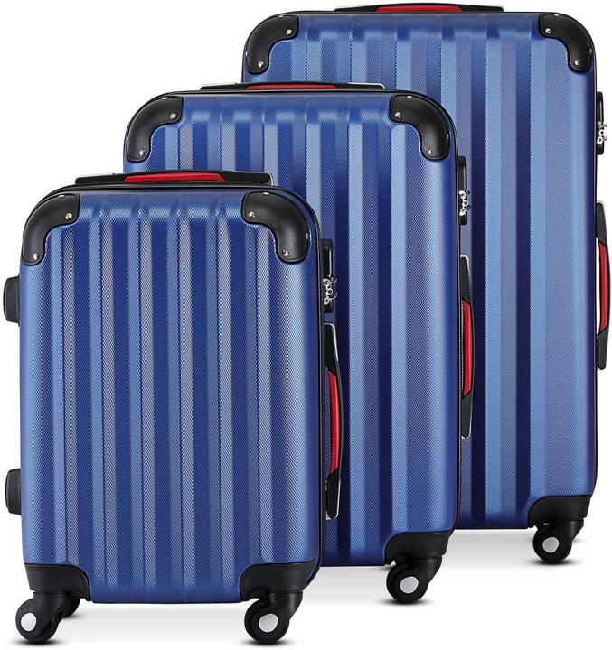 Immagine prodotto Monzana Set di valigie (89 l, Bagaglio a mano (fino a 50 litri), M (50 - 90l), L (90 - 115l))