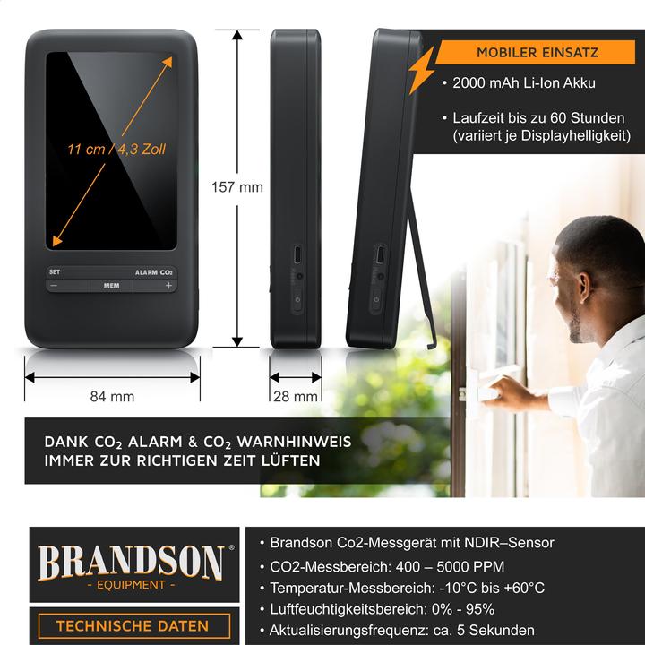 Produktbild Brandson CO2 Messgerät