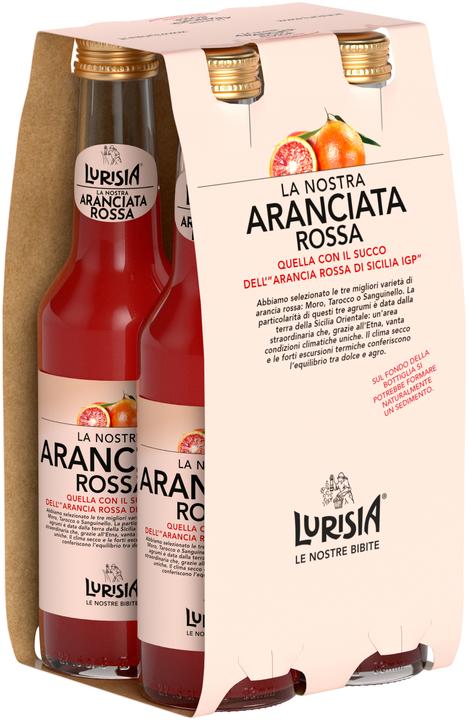 Actual product image Lurisia Aranciata Rossa 4 x 0.275L (4 x 27.5 cl)