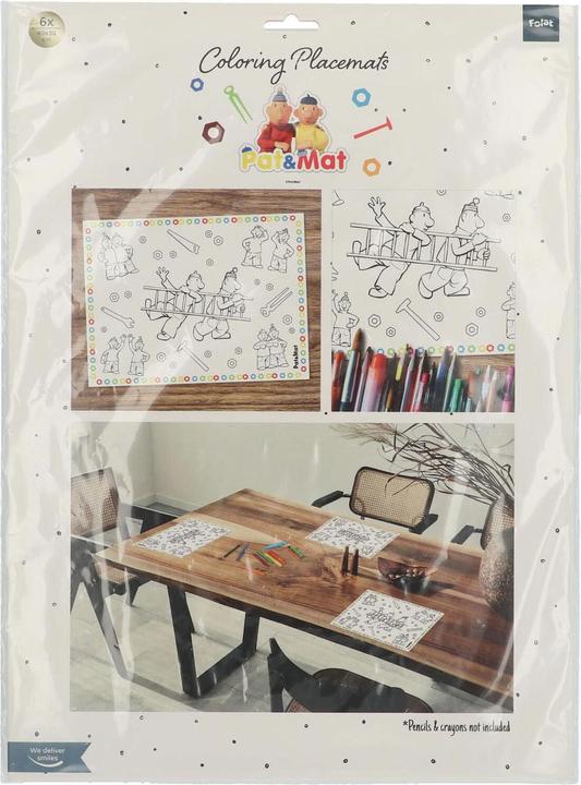Image du produit Folat Voisin & voisin Sets de table à colorier, 6pcs.