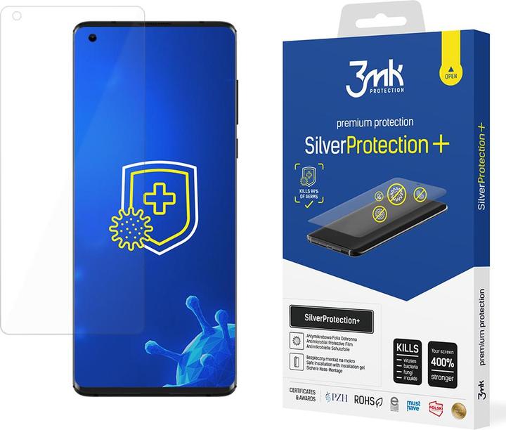 Produktbild 3MK Sidabrinis Protect+ Motorola Edge Folia Antimikrobowa montowana na mokro (1 Stück, Motorola Edge)